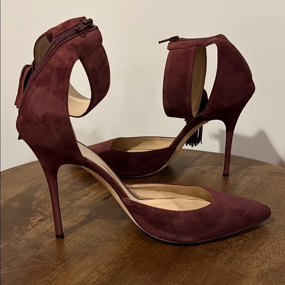 Jcrew sexy burgundy heels size 10 $25